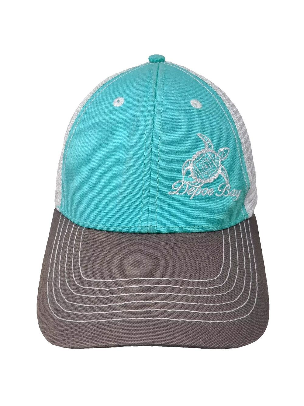 Prairie Mountain Depoe Bay Sea Turtle Blue Gray Trucker Hat One Size Adjustable